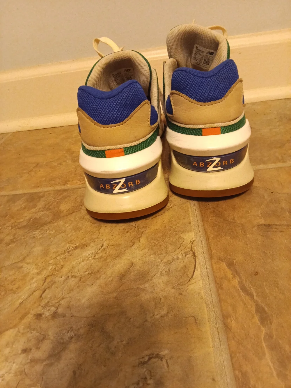 New Balance 997 Sport Multicolor Sneakers - Orange/Green/Blue/Cream